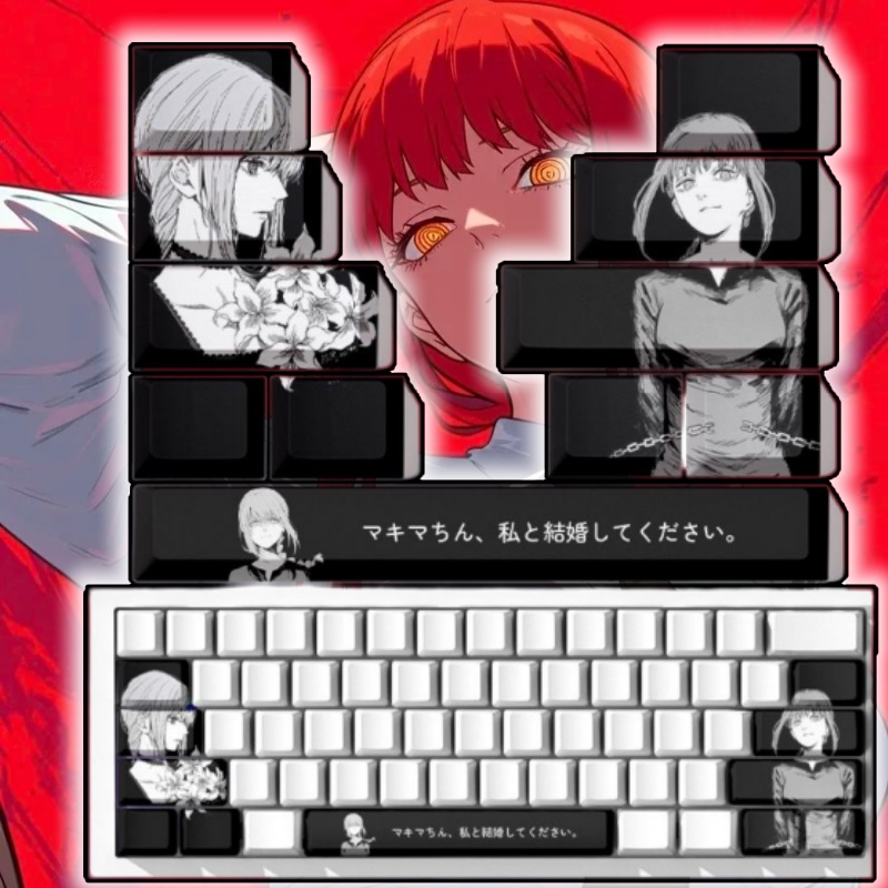 Gaming Accessories For Gaming Setup - Keycaps a Tema Chainsaw Man Makima