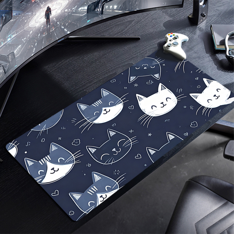 Gaming Accessories Cute - Tappetino per Mouse Anime con Gatto