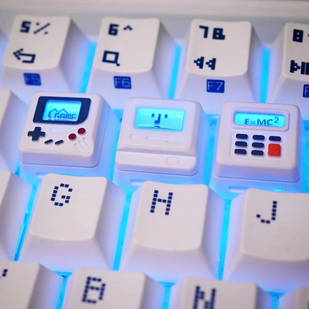 Gaming Accessories Cute - Set di Tasti Creativi Retrò Trasparenti