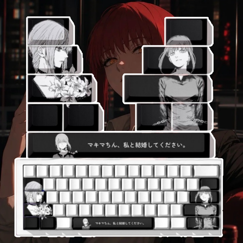 Keycaps a Tema Chainsaw Man Ma - Gaming Accessories For Gaming Setup recensione e prezzo
