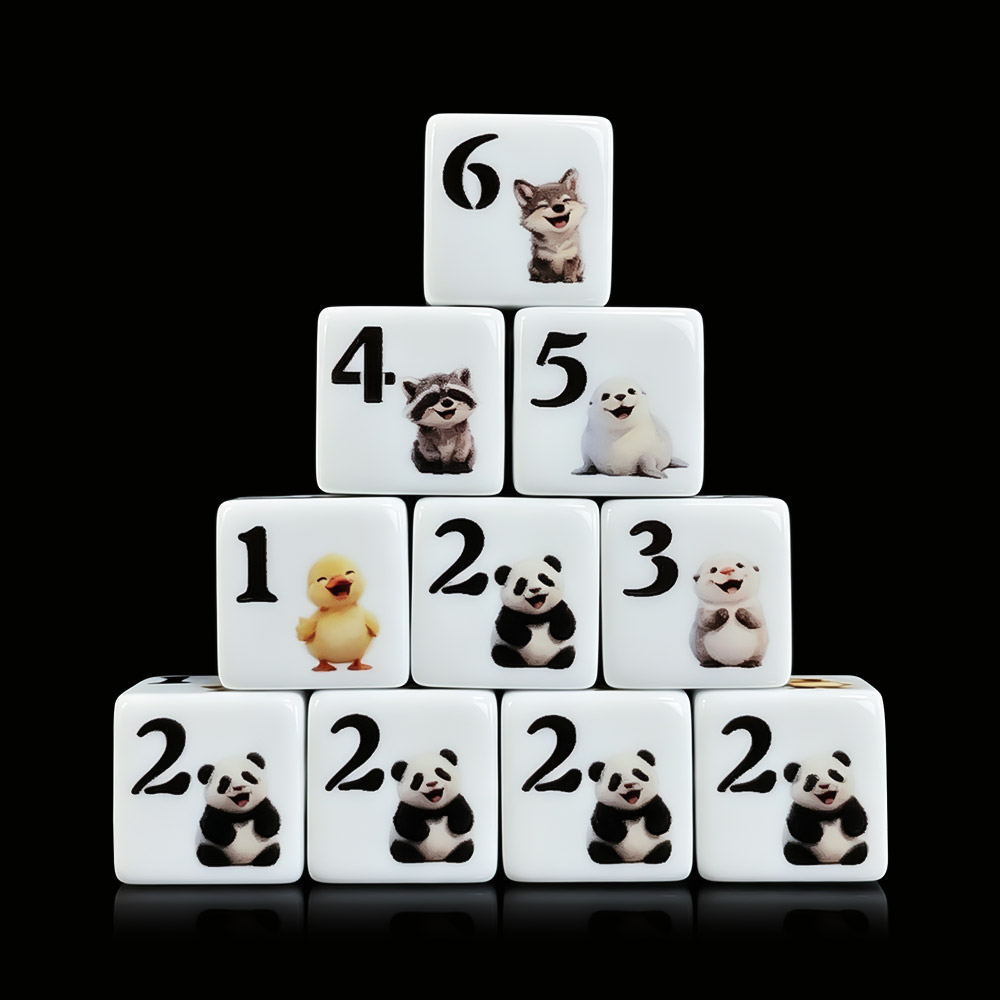 12 pezzi di dadi D6 in acrilic - Gaming Accessories Cute recensione e prezzo